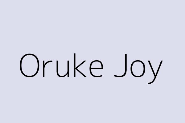 Oruke Joy